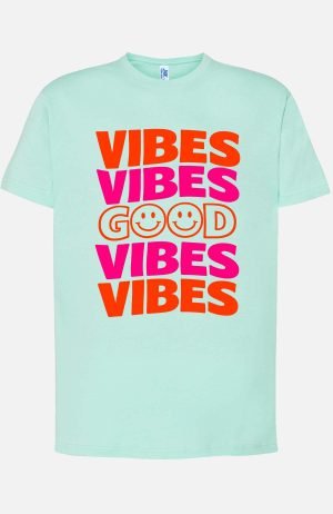 4 Vibes Good v2 – Tshirt Fille – Vert d’eau