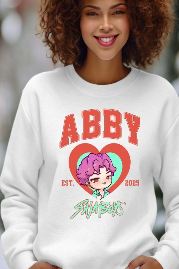 Sweat Col Rond Femme en Gros | Abby coeur Saja