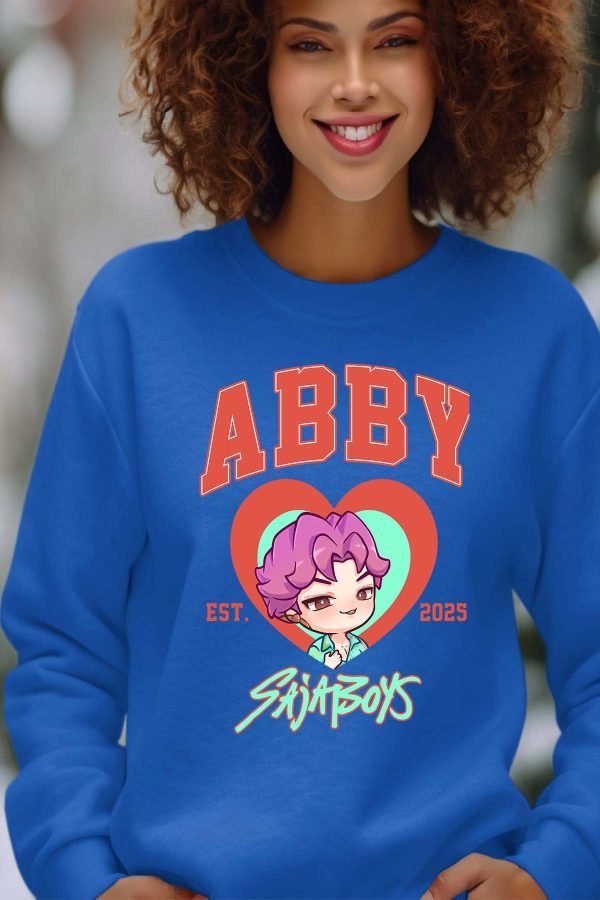 Sweat Col Rond Femme en Gros | Abby coeur Saja
