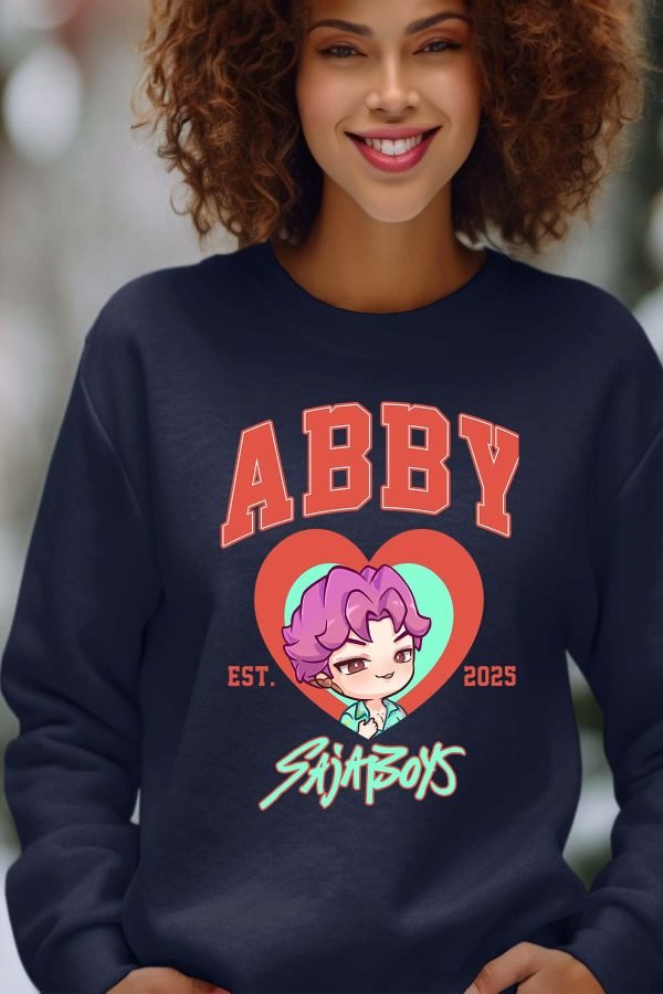 Sweat Col Rond Femme en Gros | Abby coeur Saja