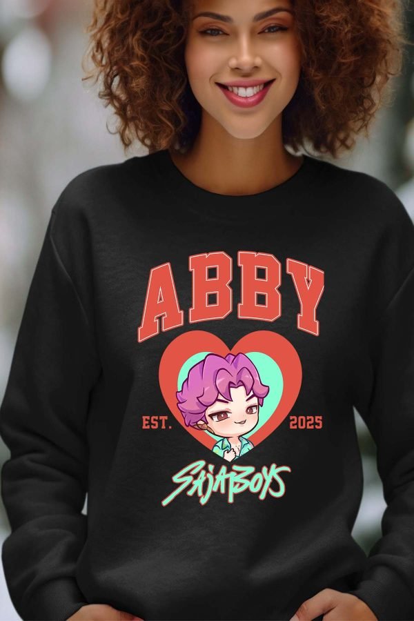 Sweat Col Rond Femme en Gros | Abby coeur Saja