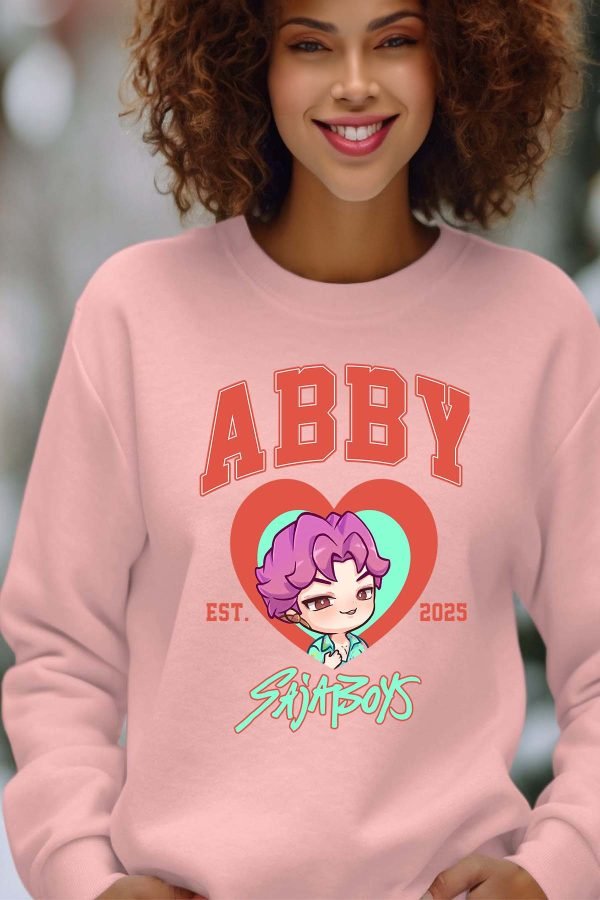 Sweat Col Rond Femme en Gros | Abby coeur Saja