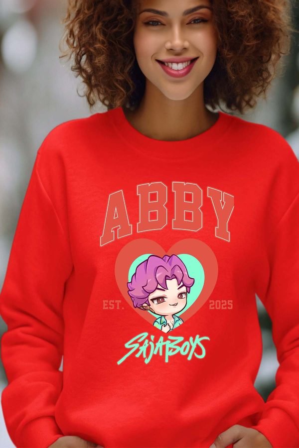Sweat Col Rond Femme en Gros | Abby coeur Saja