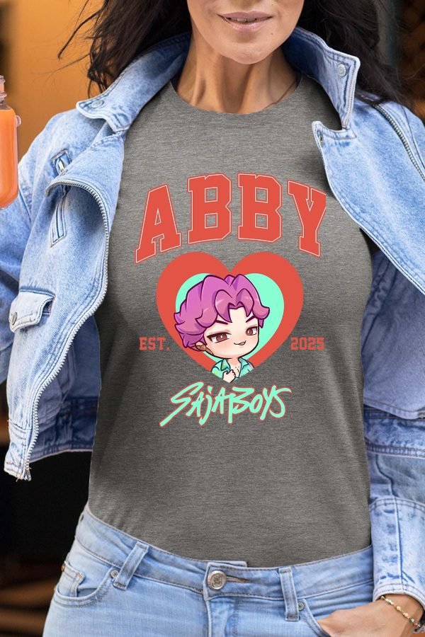 Abby coeur Saja - Tshirt Femme