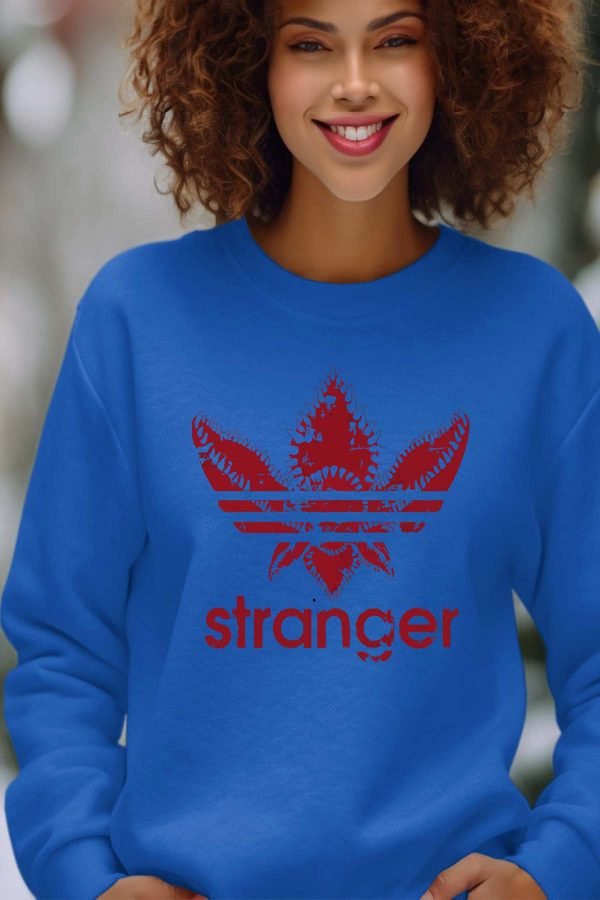 Sweat Col Rond Femme en Gros | AdiStranger Red
