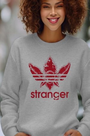 Sweat Col Rond Femme en Gros | AdiStranger Red