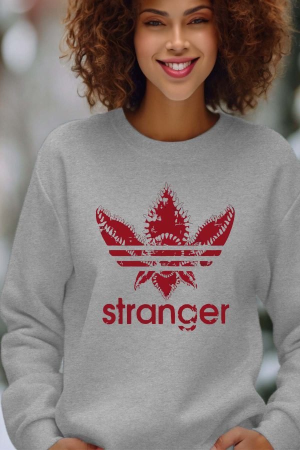 Sweat Col Rond Femme en Gros | AdiStranger Red
