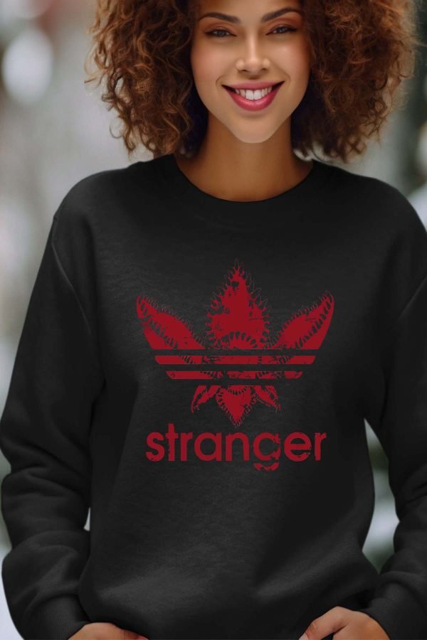Sweat Col Rond Femme en Gros | AdiStranger Red