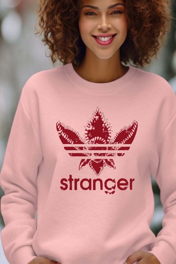Sweat Col Rond Femme en Gros | AdiStranger Red