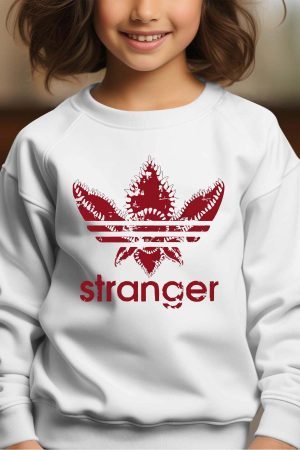 Sweat Col Rond Fille en Gros | AdiStranger Red