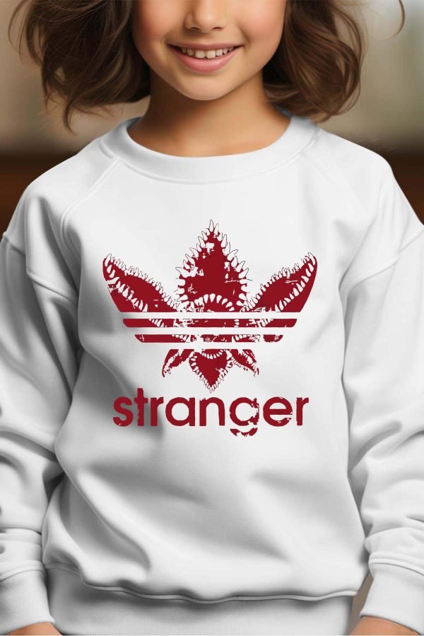 Sweat Col Rond Fille en Gros | AdiStranger Red