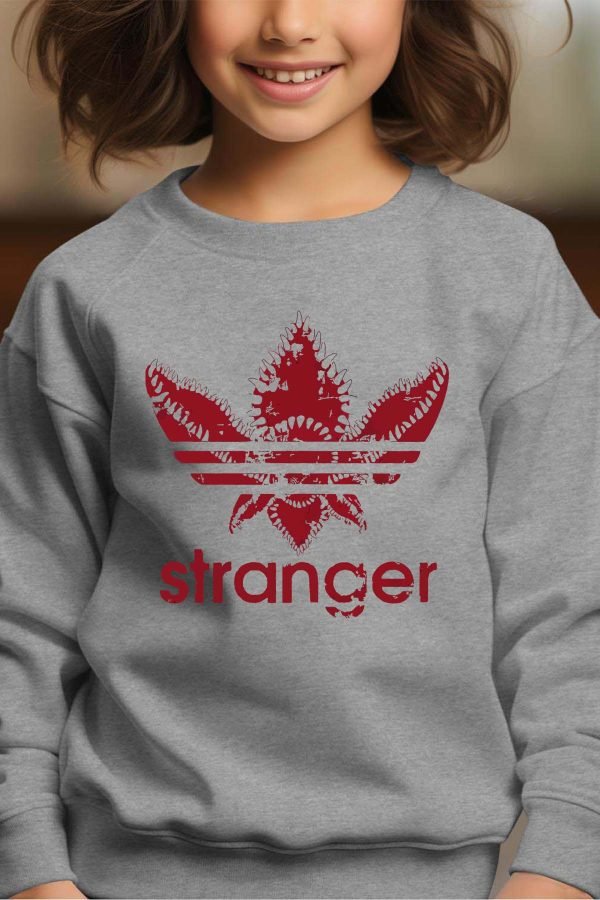 Sweat Col Rond Fille en Gros | AdiStranger Red