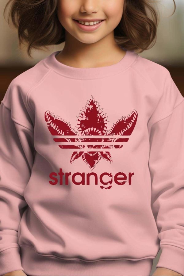 Sweat Col Rond Fille en Gros | AdiStranger Red