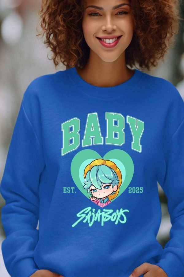 Sweat Col Rond Femme en Gros | Baby coeur Saja