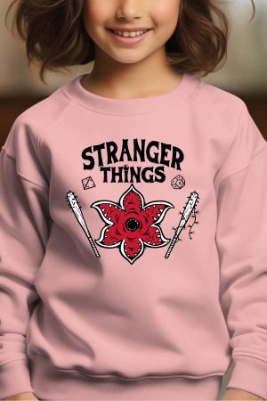 Bad Stranger – Sweat Col Rond Fille – Rose
