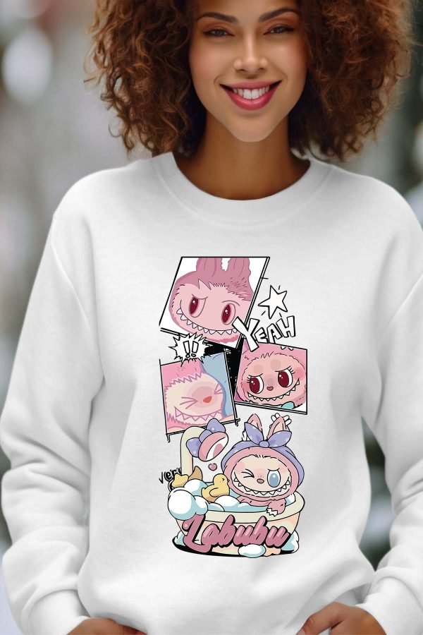 Sweat Col Rond Femme en Gros | Bain Labubu