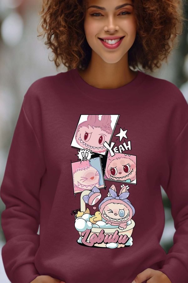 Sweat Col Rond Femme en Gros | Bain Labubu