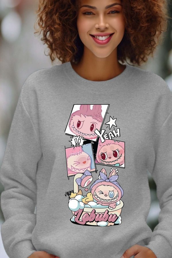 Sweat Col Rond Femme en Gros | Bain Labubu