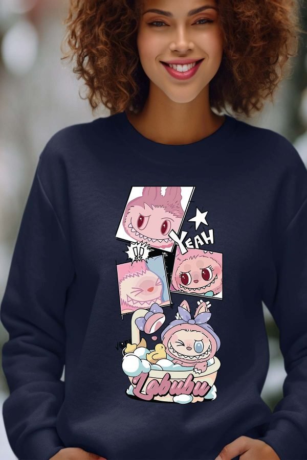 Sweat Col Rond Femme en Gros | Bain Labubu