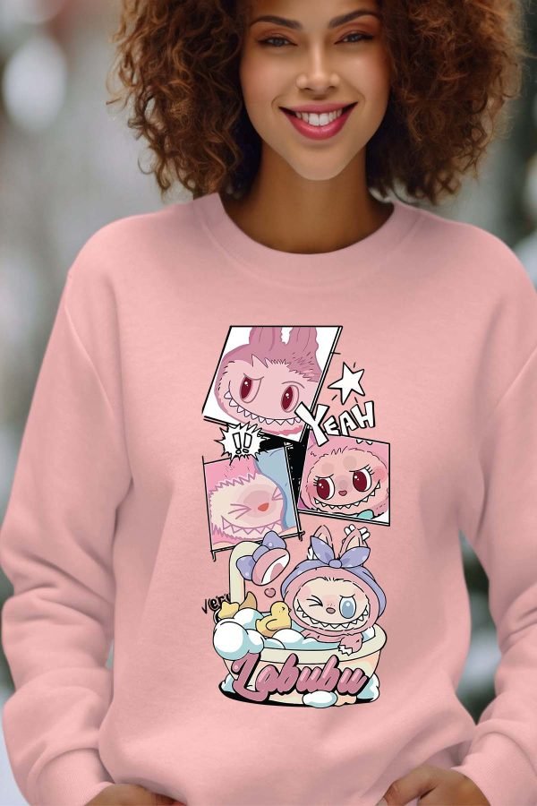 Sweat Col Rond Femme en Gros | Bain Labubu