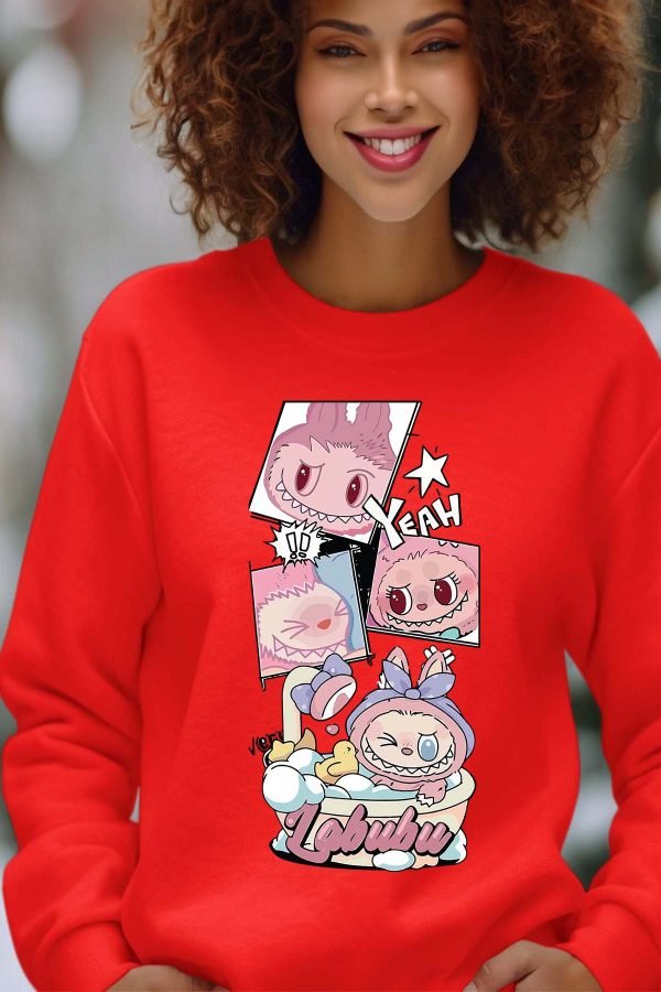 Sweat Col Rond Femme en Gros | Bain Labubu