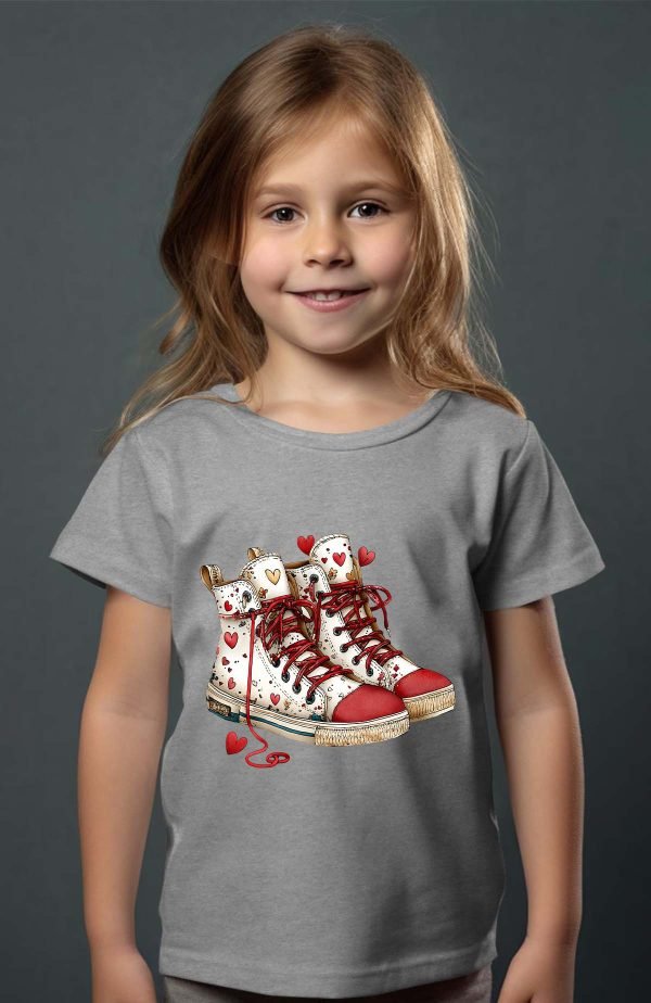 T-shirt Fille en Gros | Basket Stickers Love