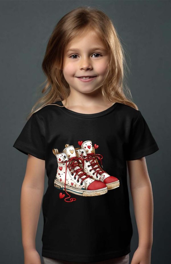 T-shirt Fille en Gros | Basket Stickers Love