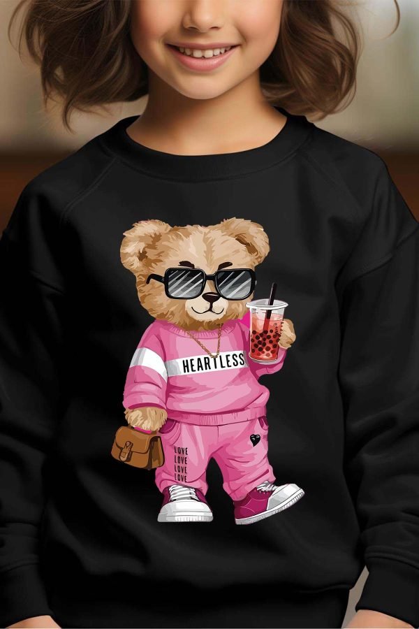 Sweat Col Rond Fille en Gros | Bear Heartless