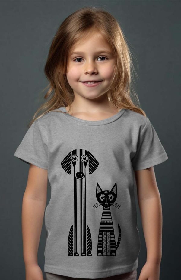 T-shirt Fille en Gros | Black & Meow noir