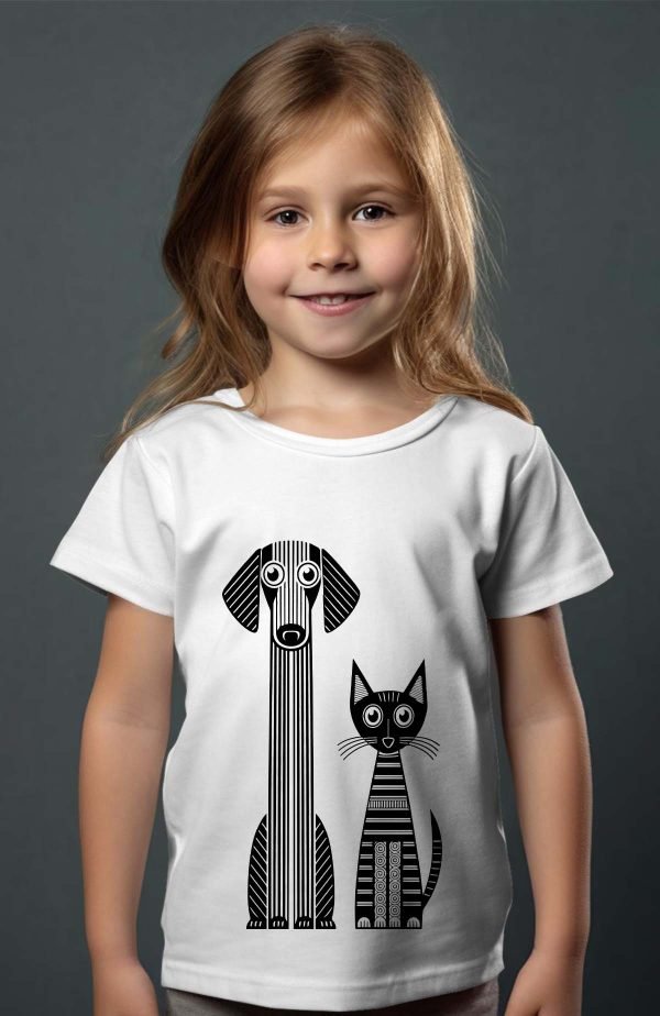 T-shirt Fille en Gros | Black & Meow