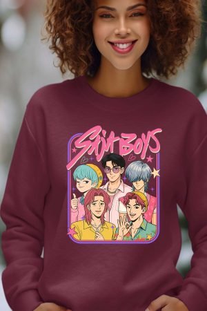 Cadre Saja – Sweat Col Rond Femme – Bordeaux