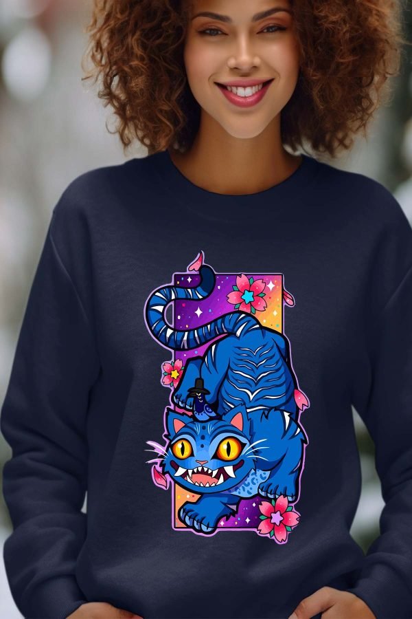 Sweat Col Rond Femme en Gros | Cat Kpop flower