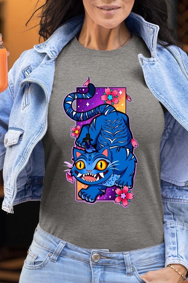 Cat Kpop flower - Tshirt Femme