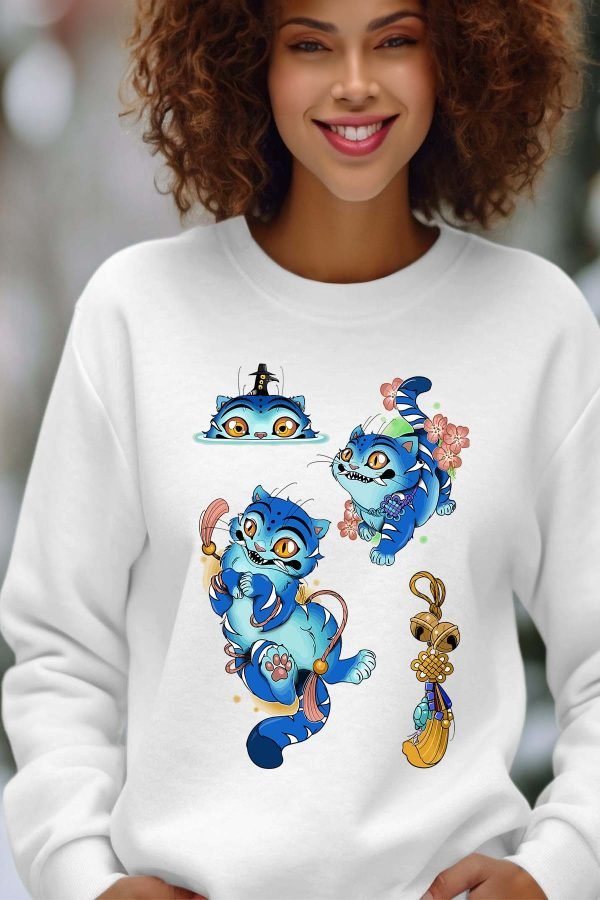 Sweat Col Rond Femme en Gros | Chat Hunter Kpop