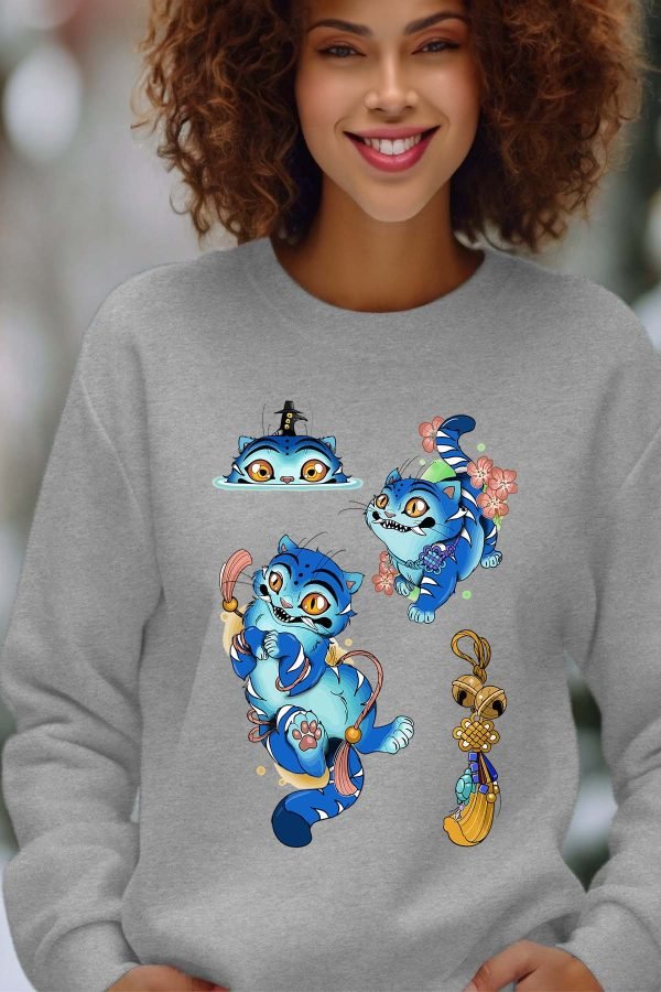 Sweat Col Rond Femme en Gros | Chat Hunter Kpop