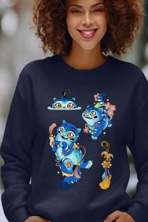 Sweat Col Rond Femme en Gros | Chat Hunter Kpop