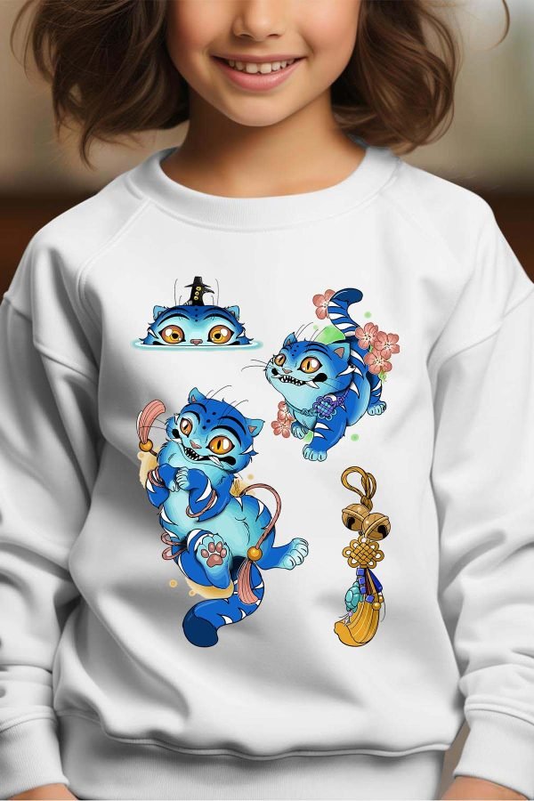 Sweat Col Rond Fille en Gros | Chat Hunter Kpop