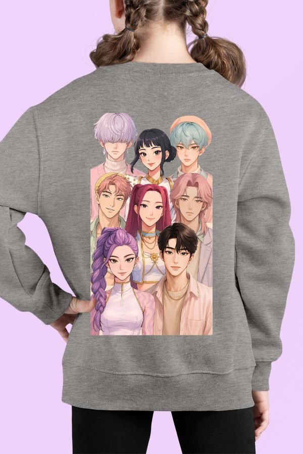 Sweat Col Rond Fille en Gros | Demon Hunter Team AR