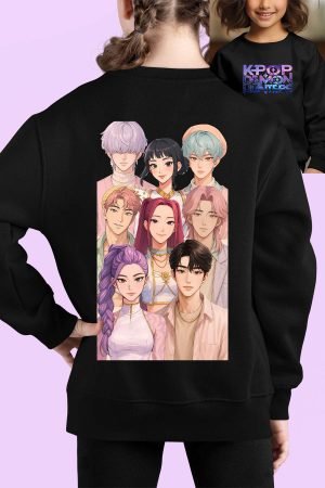 Sweat Col Rond Fille en Gros | Demon Hunter Team AR