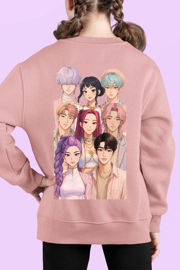 Sweat Col Rond Fille en Gros | Demon Hunter Team AR