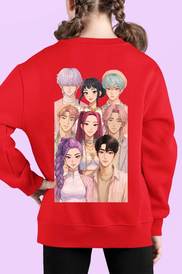 Sweat Col Rond Fille en Gros | Demon Hunter Team AR