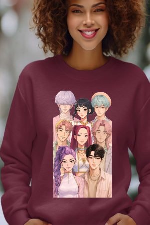 Sweat Col Rond Femme en Gros | Demon Hunter Team