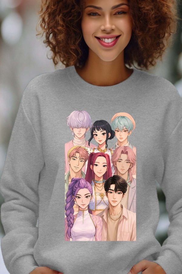 Sweat Col Rond Femme en Gros | Demon Hunter Team