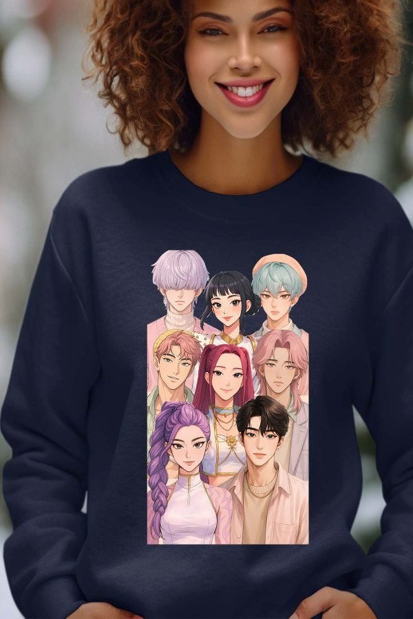 Sweat Col Rond Femme en Gros | Demon Hunter Team