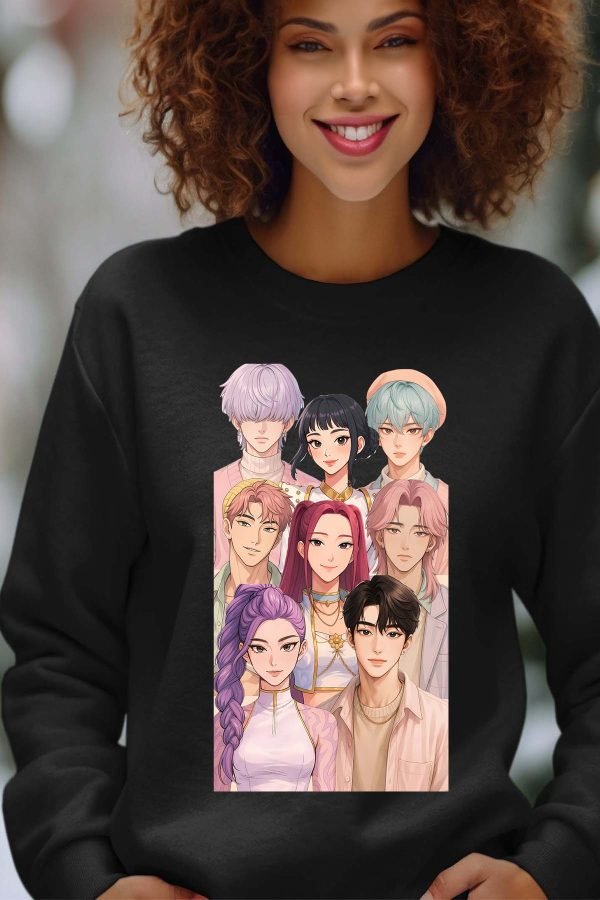 Sweat Col Rond Femme en Gros | Demon Hunter Team