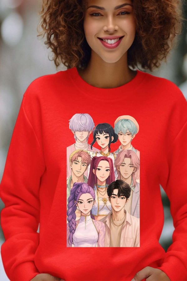 Sweat Col Rond Femme en Gros | Demon Hunter Team