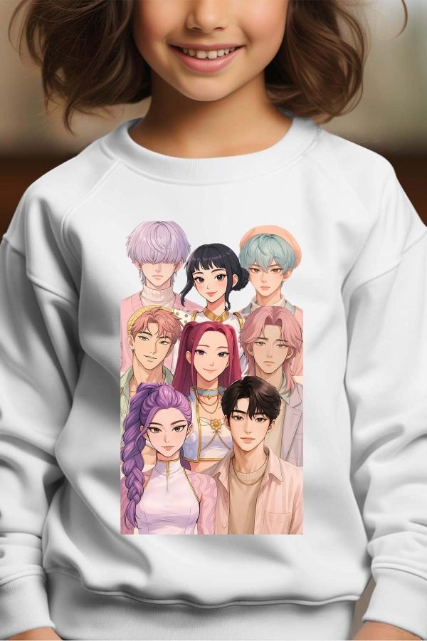 Sweat Col Rond Fille en Gros | Demon Hunter Team