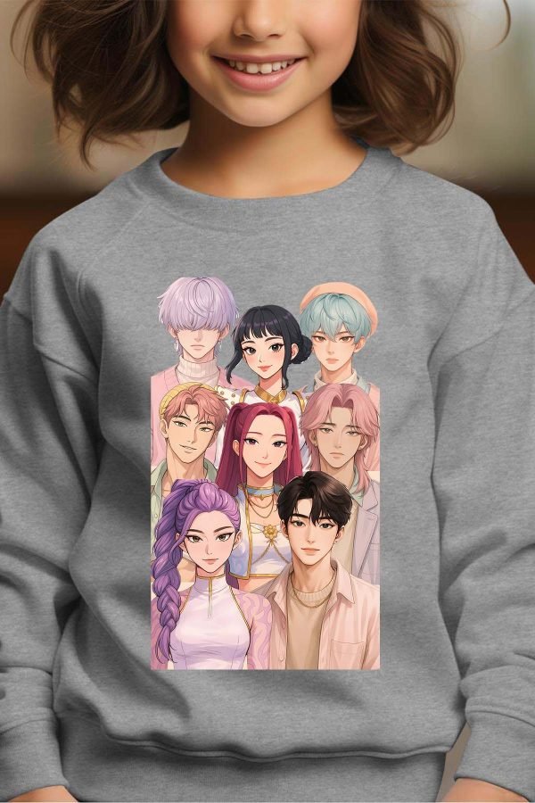 Sweat Col Rond Fille en Gros | Demon Hunter Team