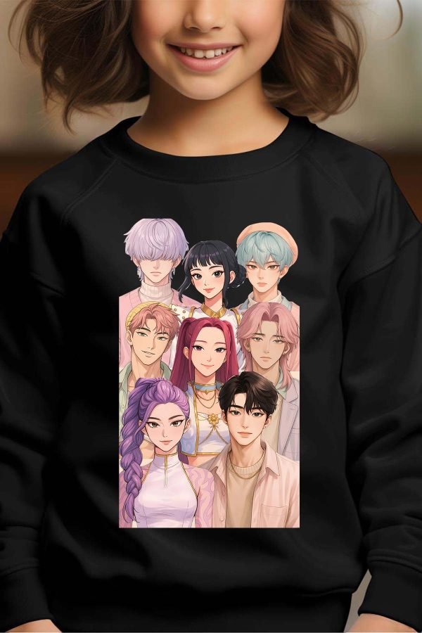 Sweat Col Rond Fille en Gros | Demon Hunter Team