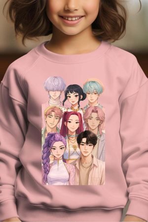 Sweat Col Rond Fille en Gros | Demon Hunter Team
